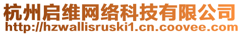 杭州啟維網絡科技有限公司