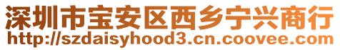 深圳市寶安區(qū)西鄉(xiāng)寧興商行