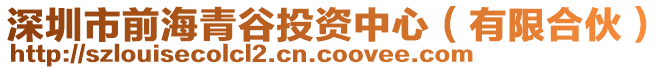 深圳市前海青谷投資中心（有限合伙）