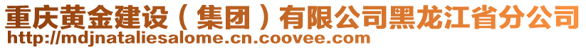 重慶黃金建設(集團)有限公司黑龍江省分公司