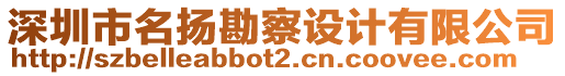 深圳市名揚(yáng)勘察設(shè)計(jì)有限公司