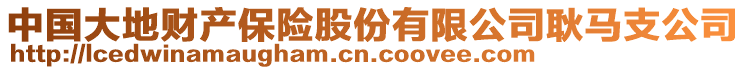 中國大地財產保險股份有限公司耿馬支公司