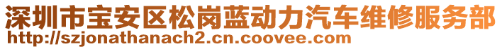 深圳市寶安區(qū)松崗藍(lán)動力汽車維修服務(wù)部