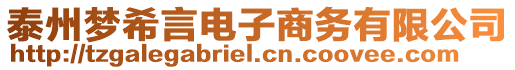 泰州夢(mèng)希言電子商務(wù)有限公司