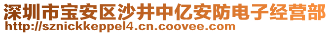 深圳市寶安區(qū)沙井中億安防電子經(jīng)營部