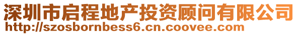 深圳市啟程地產(chǎn)投資顧問有限公司