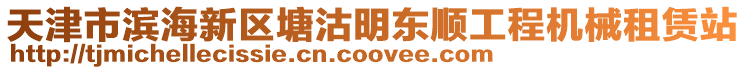 天津市濱海新區(qū)塘沽明東順工程機(jī)械租賃站