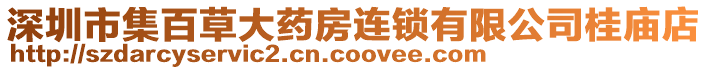 深圳市集百草大藥房連鎖有限公司桂廟店