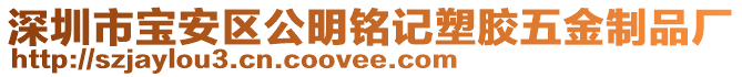 深圳市寶安區(qū)公明銘記塑膠五金制品廠