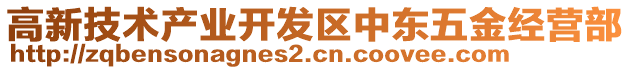 高新技術產業開發區中東五金經營部
