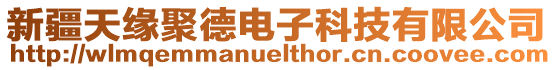 新疆天緣聚德電子科技有限公司