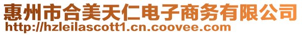 惠州市合美天仁電子商務有限公司