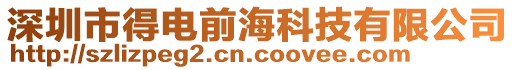 深圳市得電前海科技有限公司