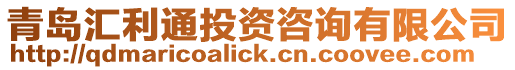 青島匯利通投資咨詢有限公司