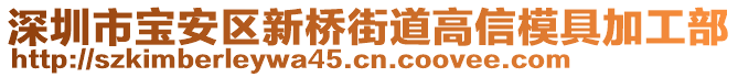 深圳市寶安區(qū)新橋街道高信模具加工部