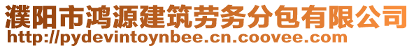 濮陽(yáng)市鴻源建筑勞務(wù)分包有限公司