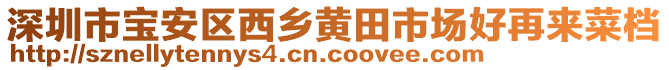 深圳市寶安區西鄉黃田市場好再來菜檔