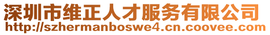 深圳市維正人才服務(wù)有限公司