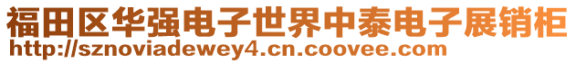 福田區(qū)華強(qiáng)電子世界中泰電子展銷柜