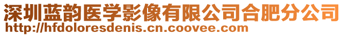 深圳藍(lán)韻醫(yī)學(xué)影像有限公司合肥分公司