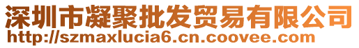 深圳市凝聚批發(fā)貿(mào)易有限公司