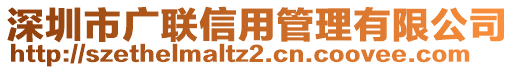 深圳市廣聯(lián)信用管理有限公司