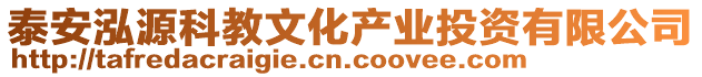 泰安泓源科教文化產(chǎn)業(yè)投資有限公司