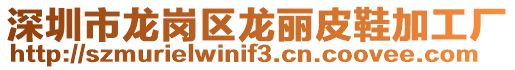深圳市龍崗區(qū)龍麗皮鞋加工廠