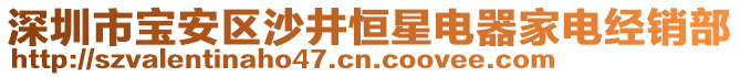深圳市寶安區沙井恒星電器家電經銷部