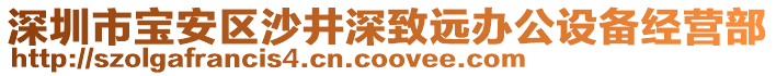 深圳市寶安區沙井深致遠辦公設備經營部