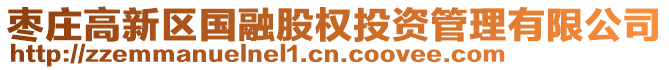 棗莊高新區國融股權投資管理有限公司