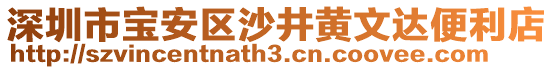 深圳市寶安區(qū)沙井黃文達(dá)便利店