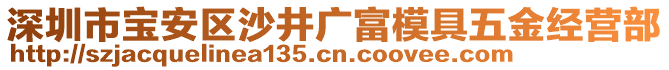 深圳市寶安區(qū)沙井廣富模具五金經(jīng)營部