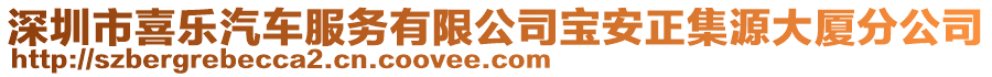 深圳市喜樂汽車服務(wù)有限公司寶安正集源大廈分公司