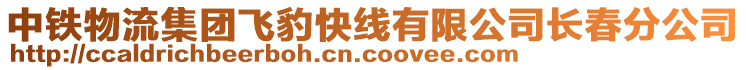中鐵物流集團飛豹快線有限公司長春分公司