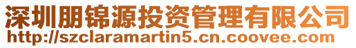 深圳朋錦源投資管理有限公司