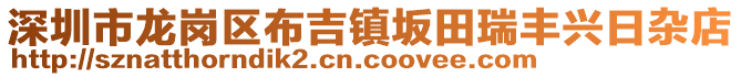 深圳市龍崗區(qū)布吉鎮(zhèn)坂田瑞豐興日雜店