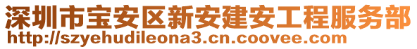 深圳市寶安區(qū)新安建安工程服務(wù)部