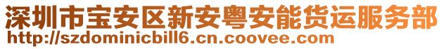 深圳市寶安區新安粵安能貨運服務部