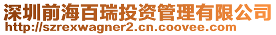 深圳前海百瑞投資管理有限公司