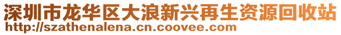 深圳市龍華區(qū)大浪新興再生資源回收站