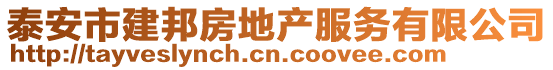 泰安市建邦房地產(chǎn)服務(wù)有限公司