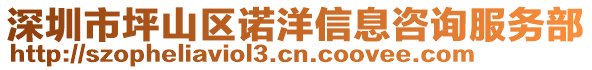 深圳市坪山區(qū)諾洋信息咨詢服務(wù)部