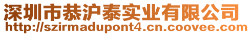 深圳市恭滬泰實業有限公司