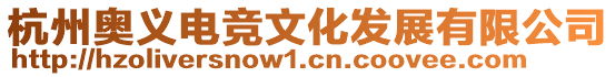 杭州奧義電競(jìng)文化發(fā)展有限公司
