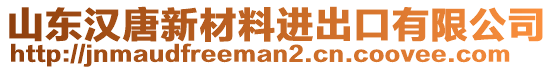 山東漢唐新材料進出口有限公司
