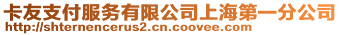 卡友支付服務有限公司上海第一分公司