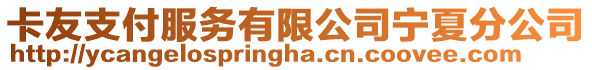 卡友支付服務(wù)有限公司寧夏分公司