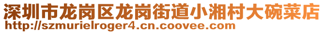 深圳市龍崗區龍崗街道小湘村大碗菜店