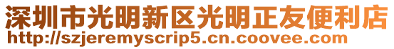 深圳市光明新區光明正友便利店